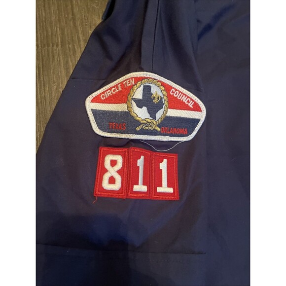 Boy Scouts America Scout Uniform Boys Youth Shirt Button Front Blue Size Medium - Picture 7 of 8